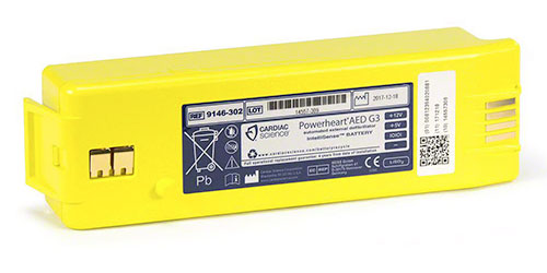 Accesorios para desfibrilador Cardiac Science Powerheart AED G3 Battery en México - DESFIBLOG